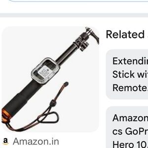 Black Selfie Stick with Remote